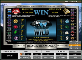 Machine a sous gratuite Black Diamond