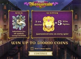 Machine a sous gratuit Royal Masquerade