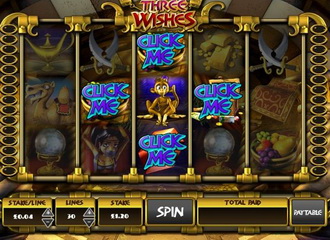 Machine a sous en ligne Three Wishes