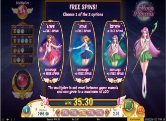 Jeux de machine a sous Moon Princess