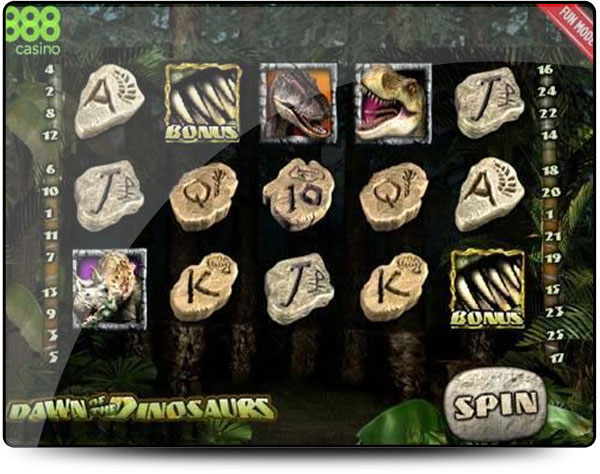 machine a dawn of the dinosaurs sous 888 Gaming casino