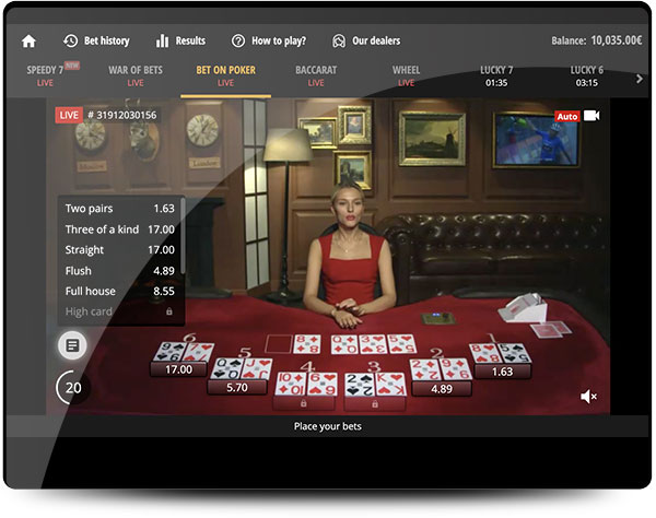 jeu casino live Betgames casino 