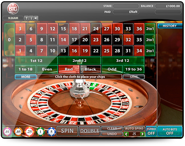 roulette Big Time Gaming casino