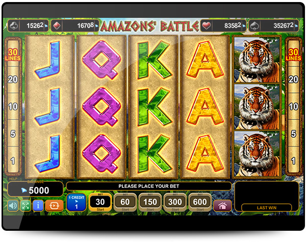 machine a sous amazons' battle egt