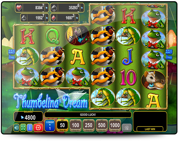 machine a sous thumbelina dream egt