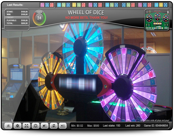 wheel of dice Ezugi Casino