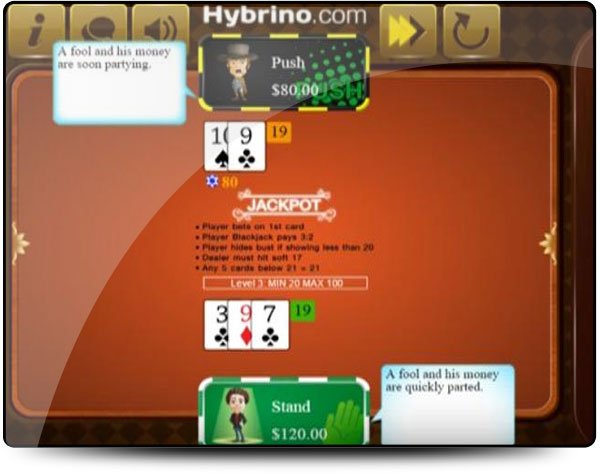 jeu de table blackjack Casinos Hybrino