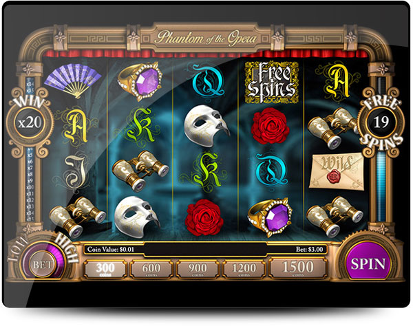 machine a sous phantom of the opera Casinos Slotland Entertainment