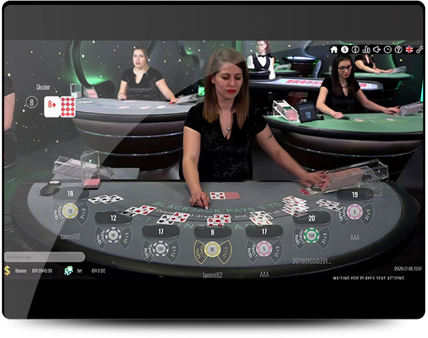 live croupiere Casinos Vivo Gaming