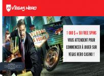 Un bonus pour les SuperHéros est disponible sur Vegas Hero